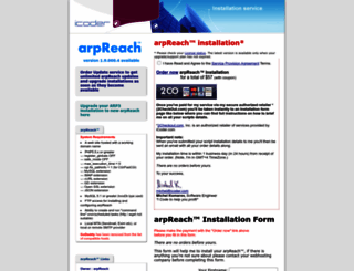 arpreach.icoder.com screenshot