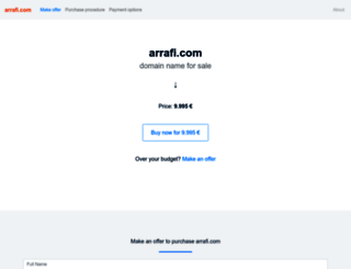 arrafi.com screenshot