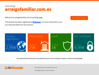 arraigofamiliar.com.es screenshot