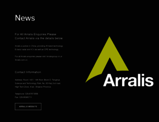 arralis.com screenshot