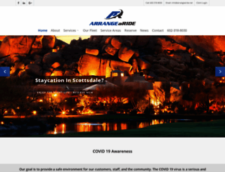 arrangearide.com screenshot