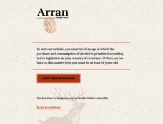 arranwhisky.com screenshot
