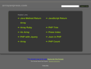 arrayanpress.com screenshot