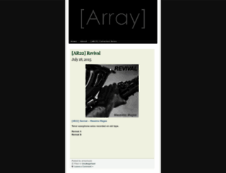arraymusic.wordpress.com screenshot