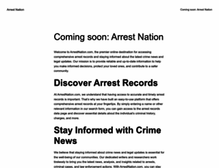 arrestnation.com screenshot