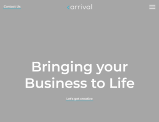 arrivaldesign.co.uk screenshot