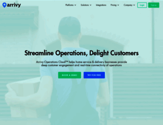 arrivy.com screenshot