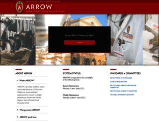 arrow.wisc.edu screenshot