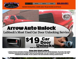 arrowautounlock.com screenshot