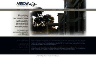 arrowconstructiontexas.com screenshot