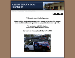 arrowdisplaysigns.com screenshot