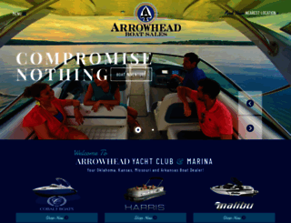 arrowheadboatsales.com screenshot