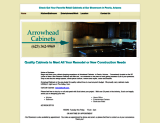 arrowheadcabinets.com screenshot