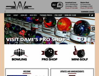arrowheadlanes.com screenshot