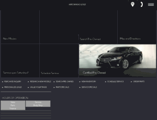 arrowheadlexus.com screenshot
