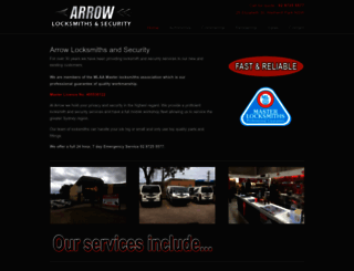 arrowlocksmiths.com.au screenshot