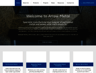 arrowmetal.com.au screenshot