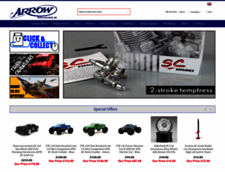 arrowmodels.com screenshot