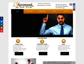 arrowoodlawfirm.com screenshot