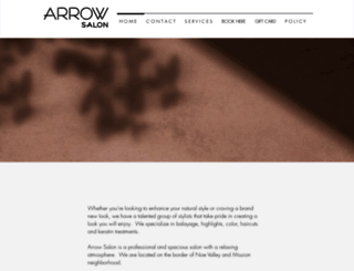 arrowsalonsf.com screenshot