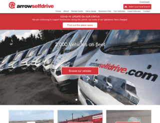 arrowselfdrive.com screenshot