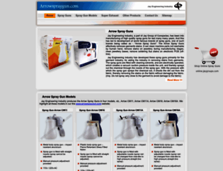 arrowspraygun.com screenshot