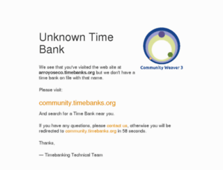 arroyoseco.timebanks.org screenshot