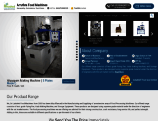 arruthrafoodmachinery.com screenshot