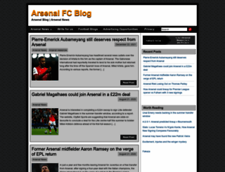arsenalfcblog.com screenshot