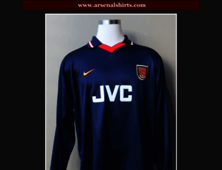 arsenalshirts.com screenshot