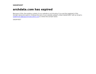 arshdata.com screenshot