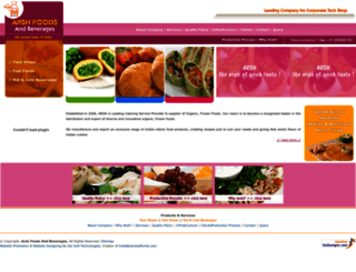 arshfoods.com screenshot