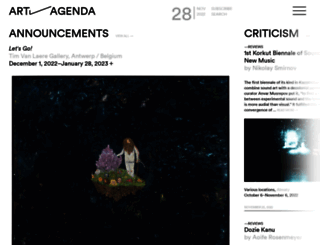 art-agenda.com screenshot