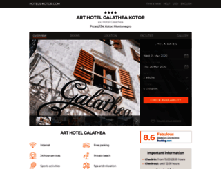 art-hotel-galathea.kotor.hotels-kotor.com screenshot