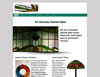 art-nouveau-stainedglass.com screenshot