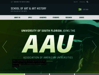 art.usf.edu screenshot