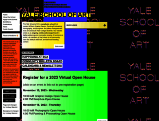 art.yale.edu screenshot