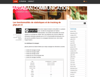 artaban-communication.fr screenshot