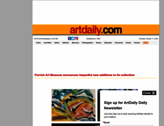 artdaily.com screenshot