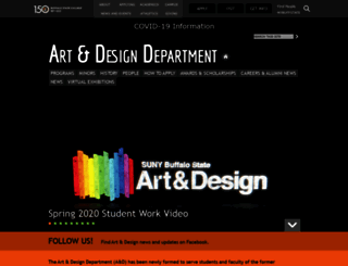 artdesign.buffalostate.edu screenshot