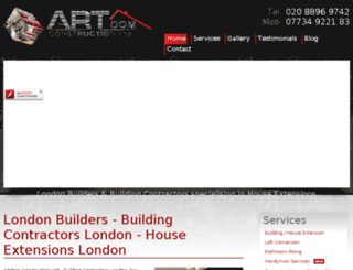 artdomconstruction.co.uk screenshot
