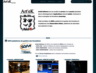 artek.fr screenshot