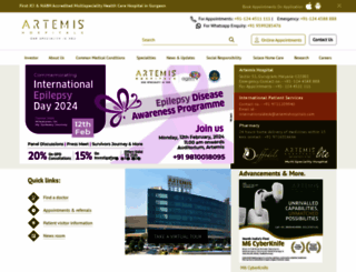 artemishospitals.com screenshot