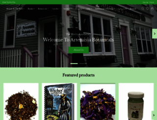artemisiabotanicals.com screenshot