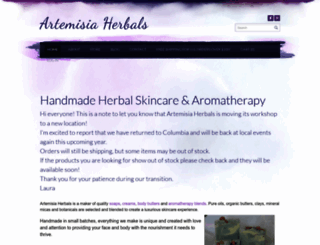 artemisiaherbals.net screenshot