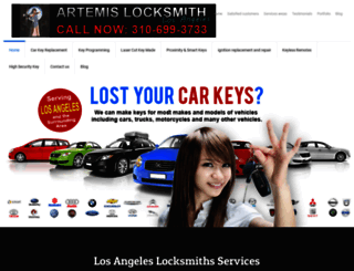 artemislocksmith.com screenshot