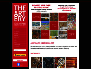 artery.com.au screenshot