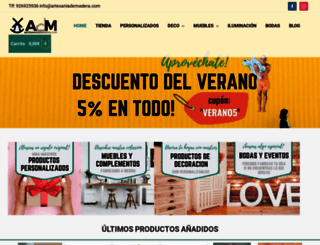artesaniademadera.com screenshot