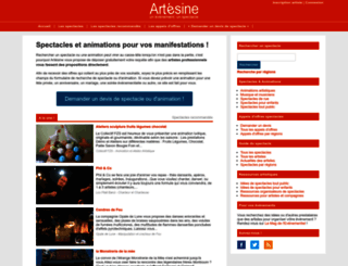 artesine.fr screenshot