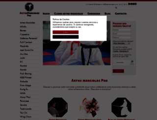 artesmarcialespro.com screenshot